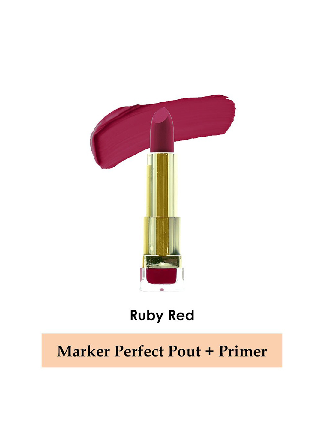 BeautyRelay London Long-Lasting Perfect Pout + Primer Lipstick 3.5 g - Ruby Red