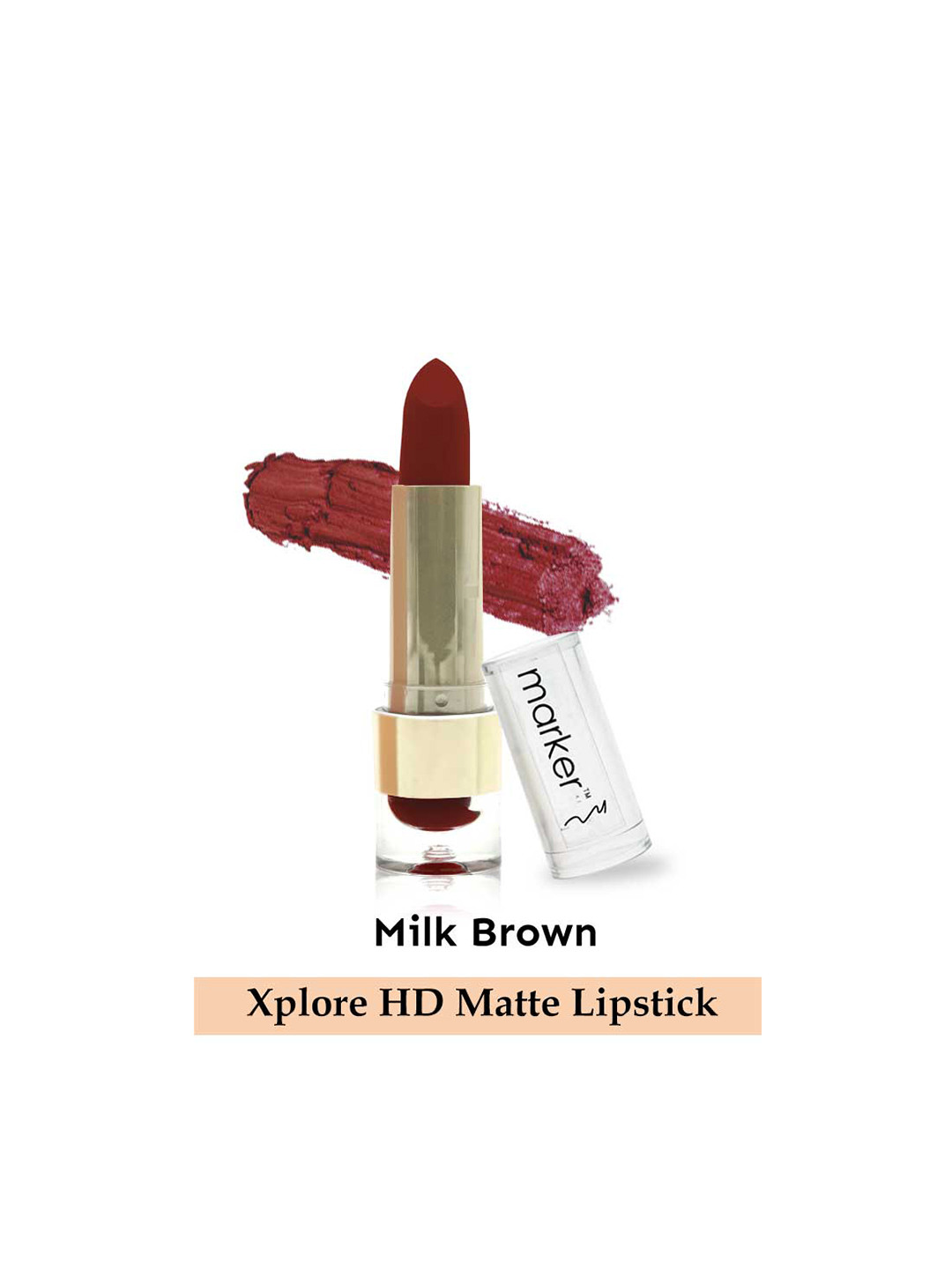 BeautyRelay London Xplore HD Matte Lipstick with Vitamin E 3.5 g -Milk Brown