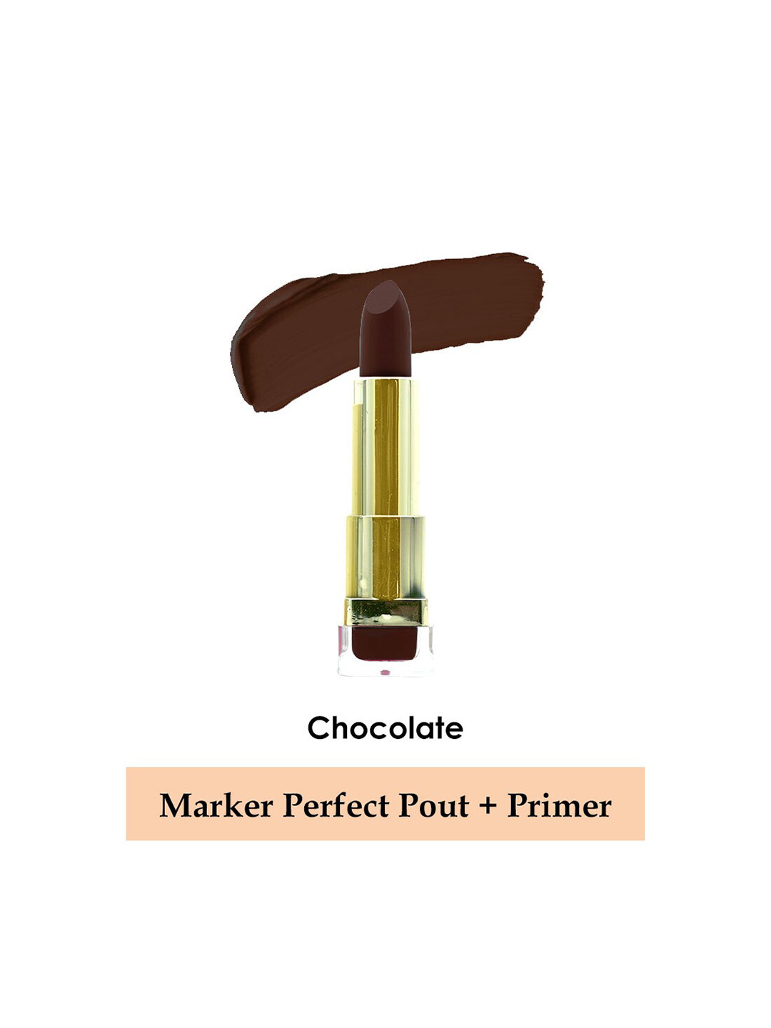 BeautyRelay London Long-Lasting Perfect Pout + Primer Lipstick 3.5 g - Chocolate