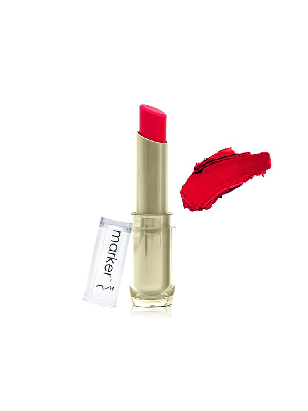 BeautyRelay London Marker Shine Glamm Lipstick 3.5g- Blazing Red