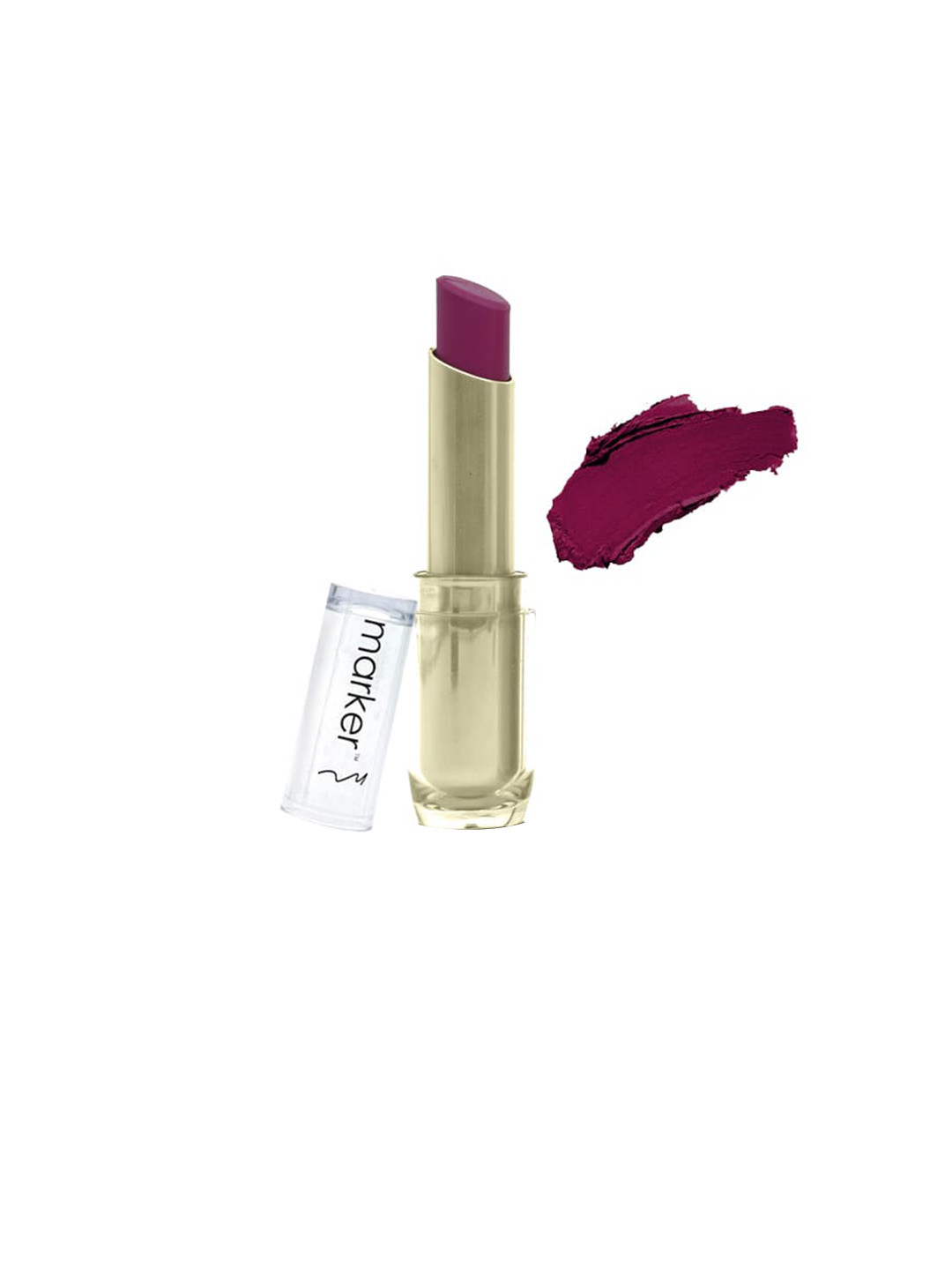 BeautyRelay London Marker Shine Glamm Lipstick , creme 3.5g- Purple Fusion