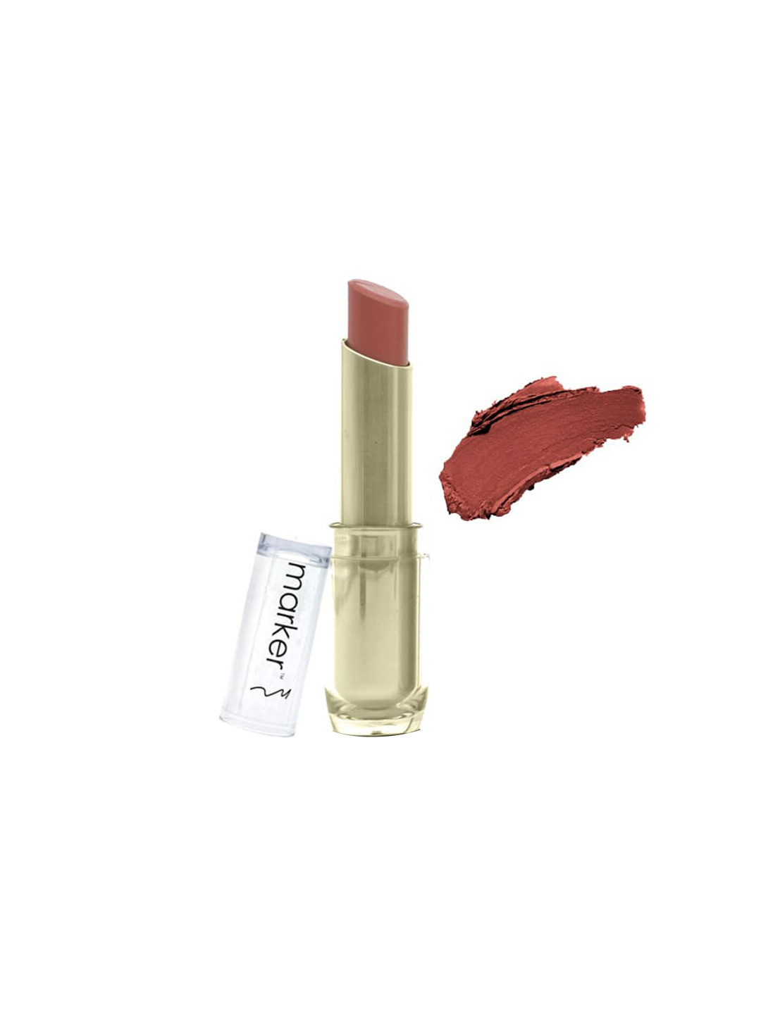 BeautyRelay London Marker Shine Glamm Lipstick 3.5gm- Rusty Orange