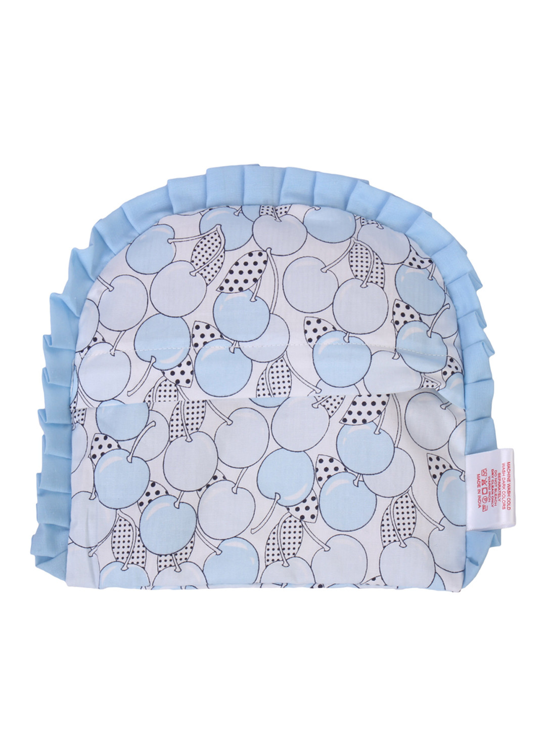 Enfance MAI-90031 Blue Graphic Cotton Adjustable Medium Memory Foam Baby Pillow-20 x 20 x 20 cm