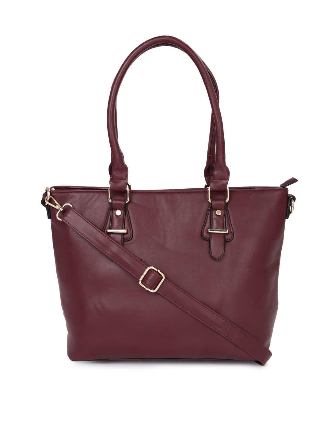 Dressberry burgundy solid online shoulder bag