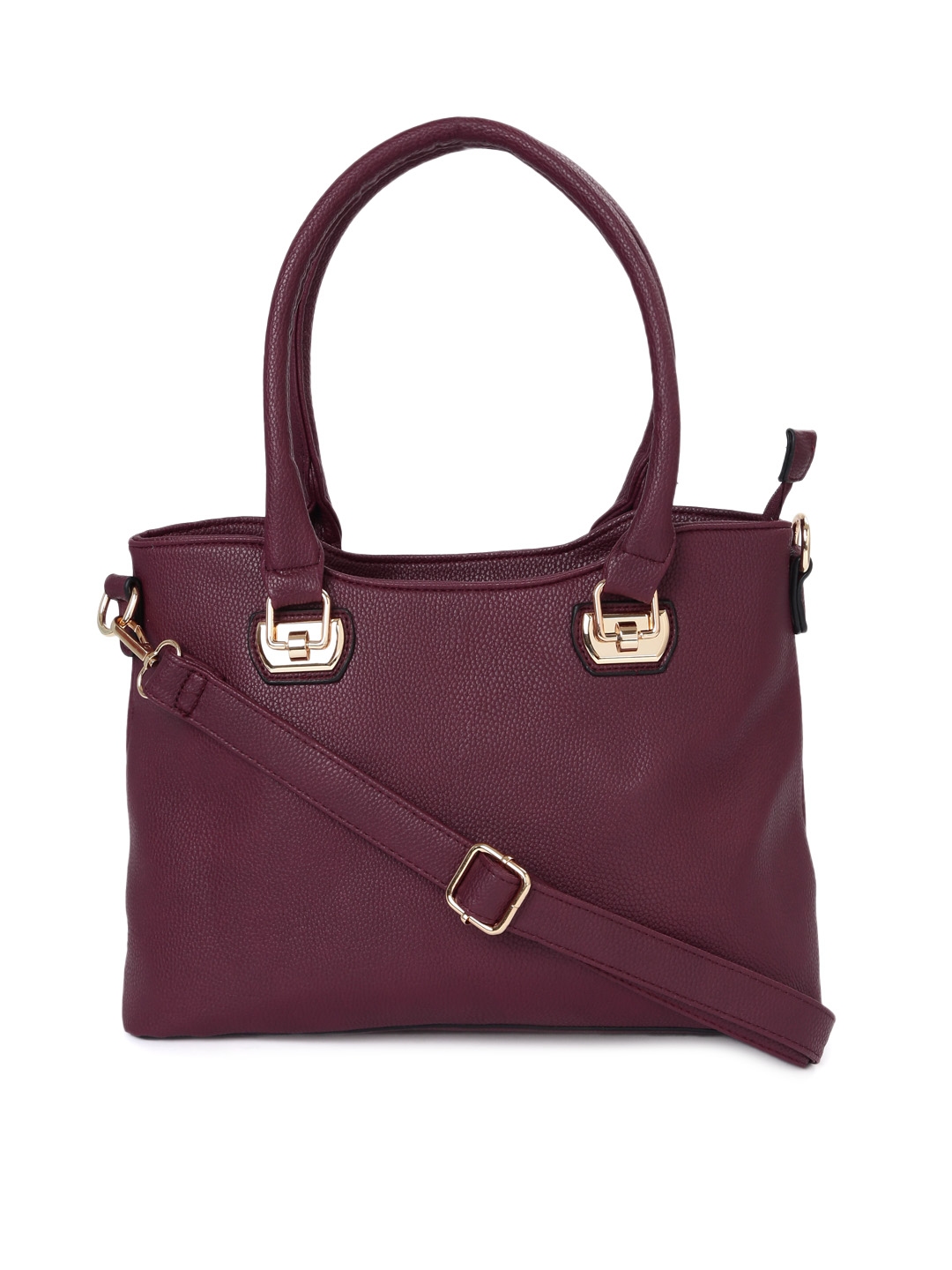 Buy DressBerry Burgundy Solid Shoulder Bag Handbags for Women 2033591 Myntra