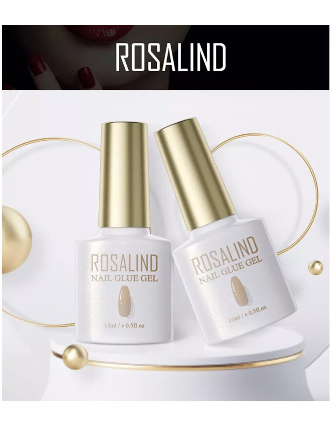 ROSALIND 5 In 1 Multifunctional Nail Glue Gel 15ml