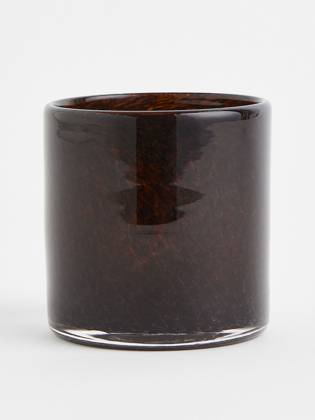 H&M Brown Solid Small Glass Tealight Candle Holders