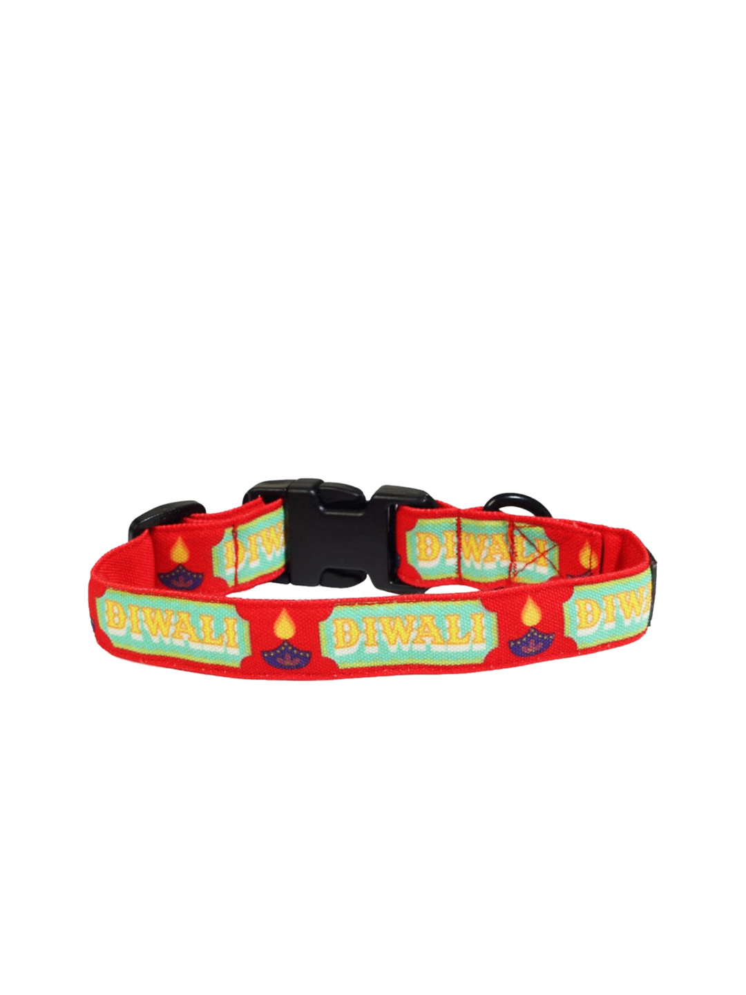 LANA PAWS Red Self-Design Pet Collars