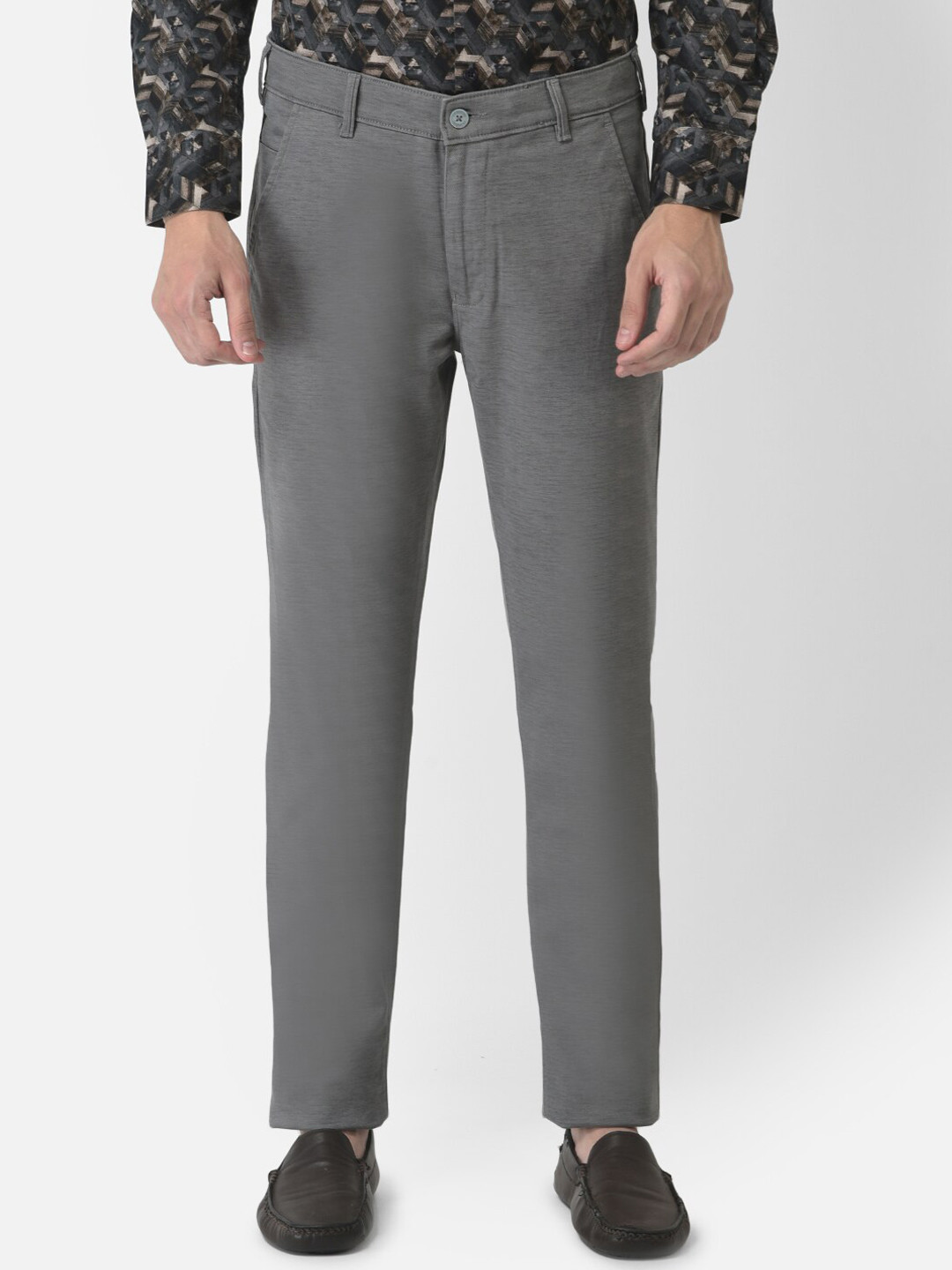 Crimsoune Club Men Grey Urban Slim Fit Trousers