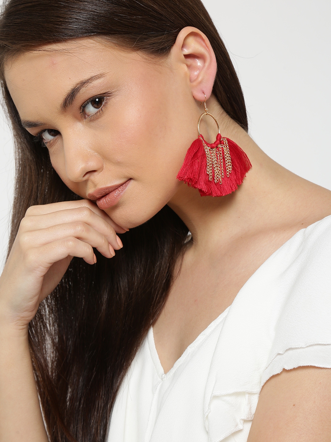 Tassel on sale earrings myntra