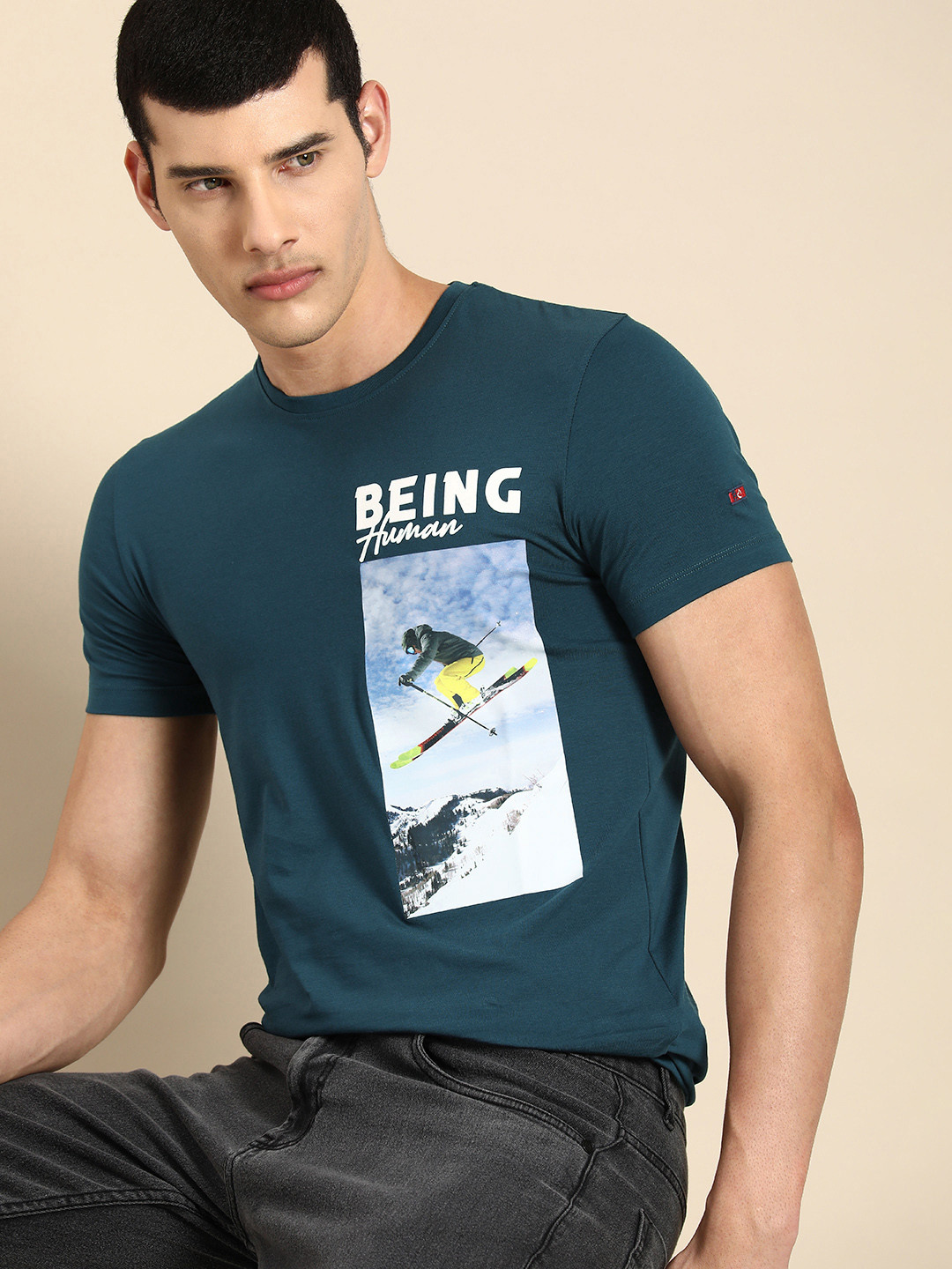 Being Human Clothing Men Graphic Printed T-shirt