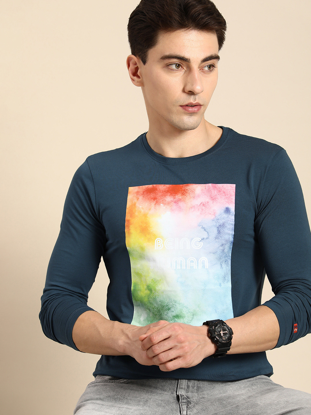 Being Human Clothing Men Graphic Printed T-shirt
