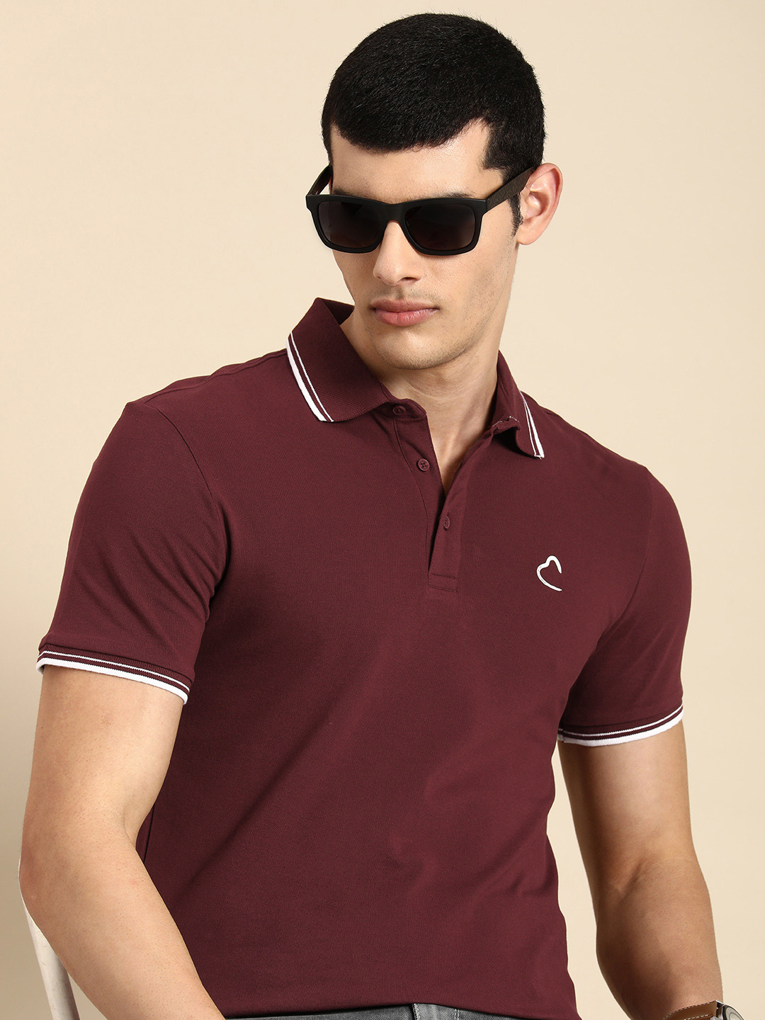 Being Human Men Polo Collar T-shirt