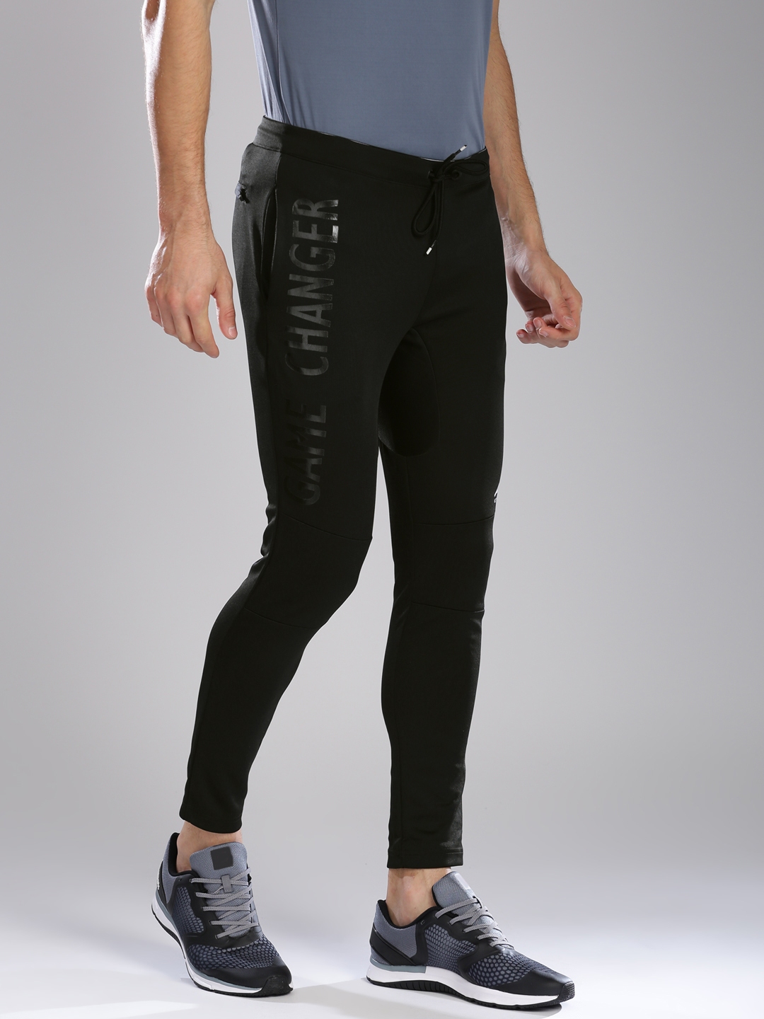 Buy Kappa Black Skin Fit Track Pants Track Pants for Men 2035201 | Myntra