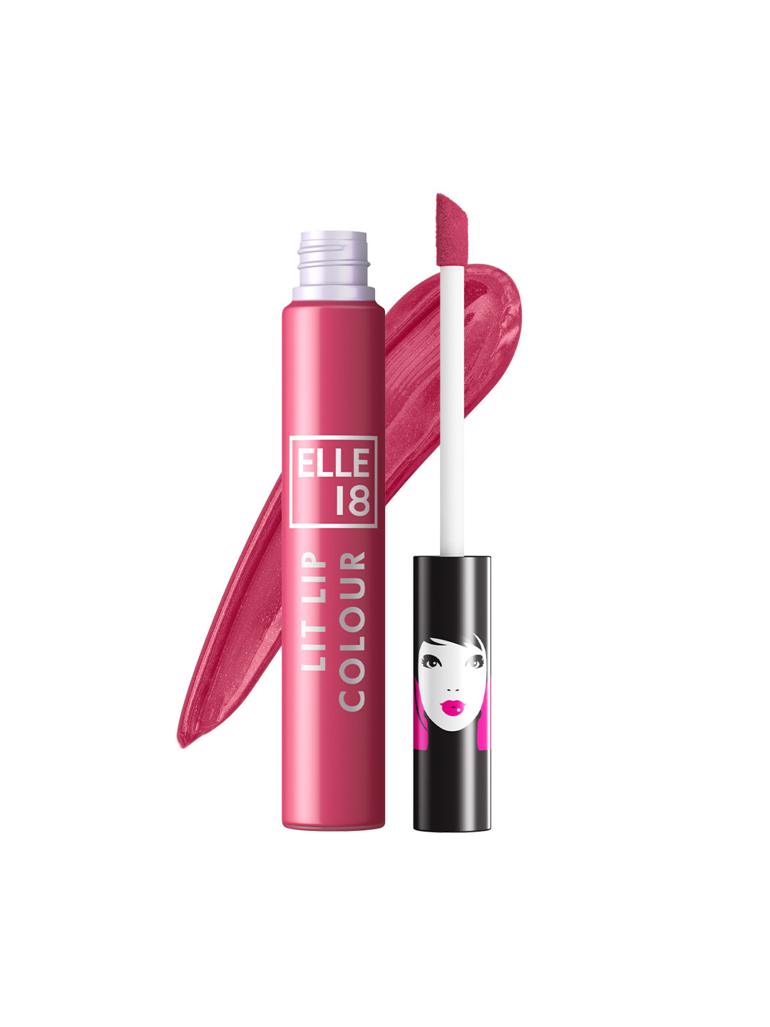 ELLE 18  Lit Lip Matte Finish Long Lasting Smudgeproof Lip Colour 5.6ml - French Pink