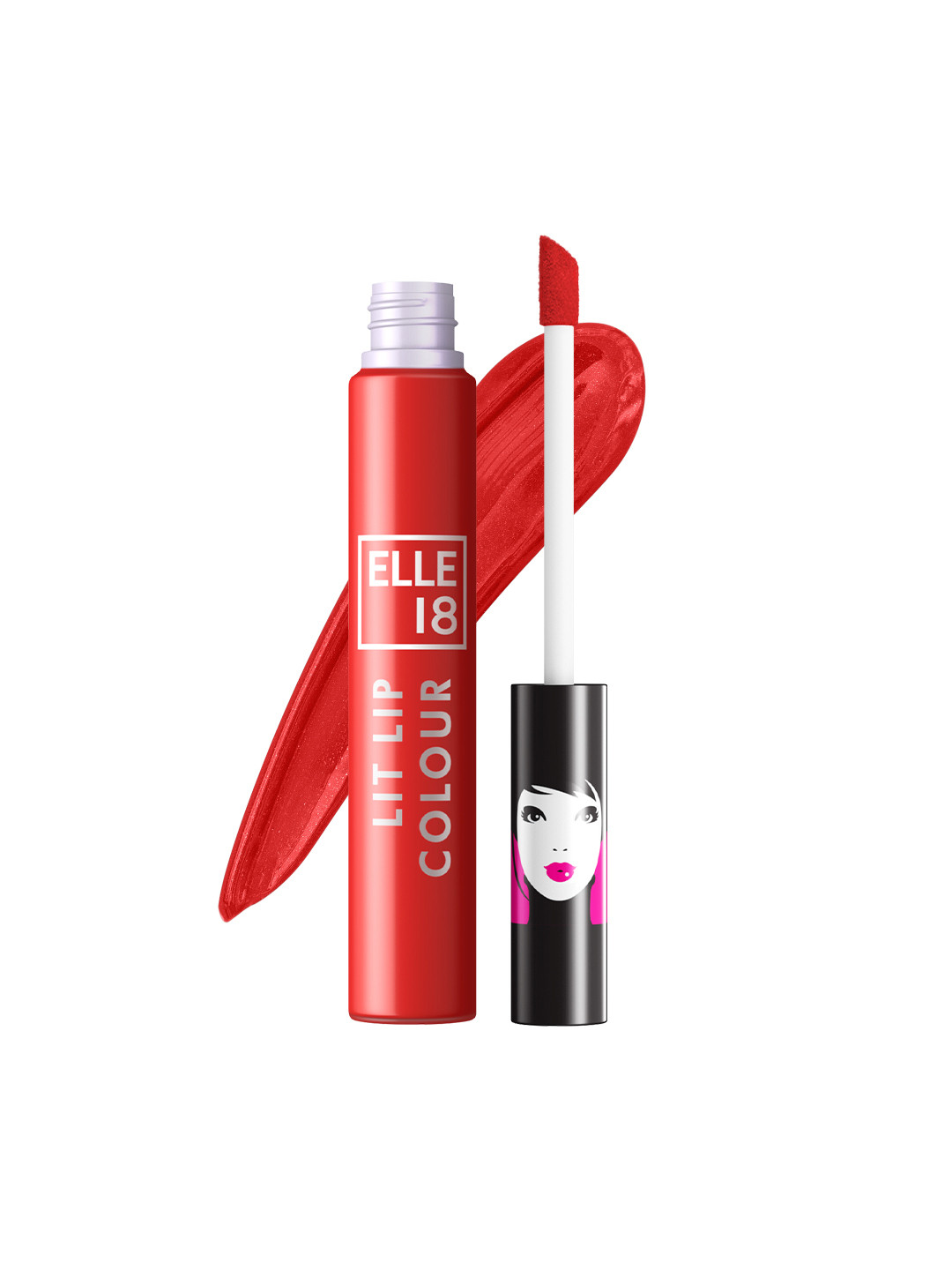 ELLE 18  Lit Lip Matte Finish Long Lasting Smudgeproof Lip Colour 5.6ml - Red Rock