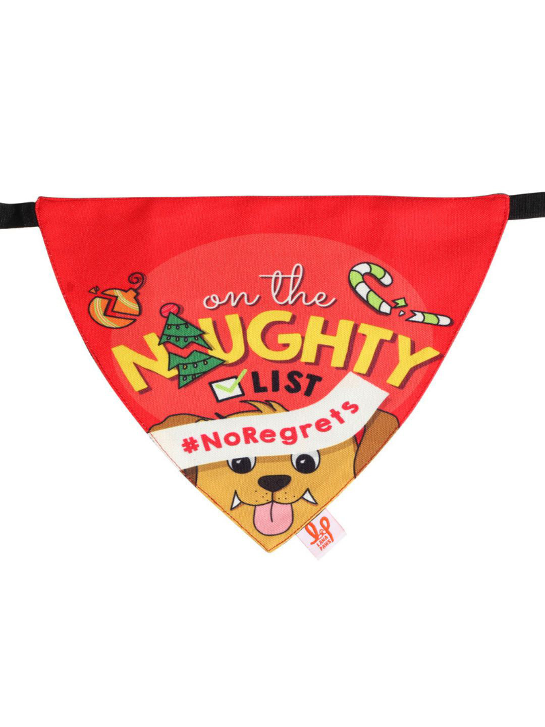 LANA PAWS Red & Yellow Printed Pet Bandanas