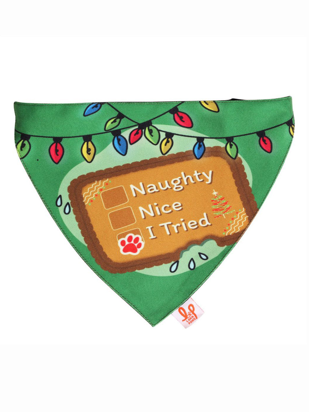 LANA PAWS Green Printed Pet Bandanas