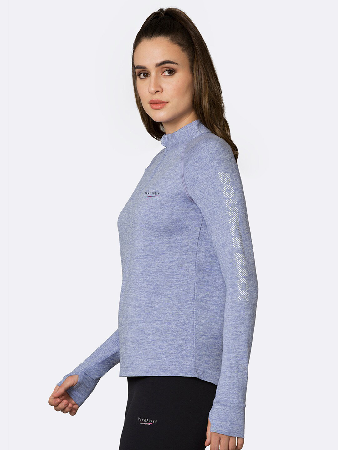 Van Heusen Proactive High Stretch Round Neck Yoga T-Shirt