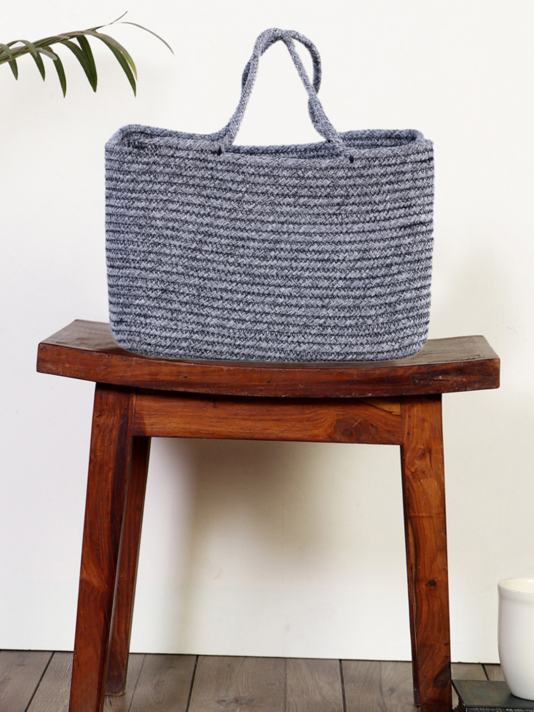 Pano  Grey Self-Design Multi-Utility Tunisia Storage Basket Organiser