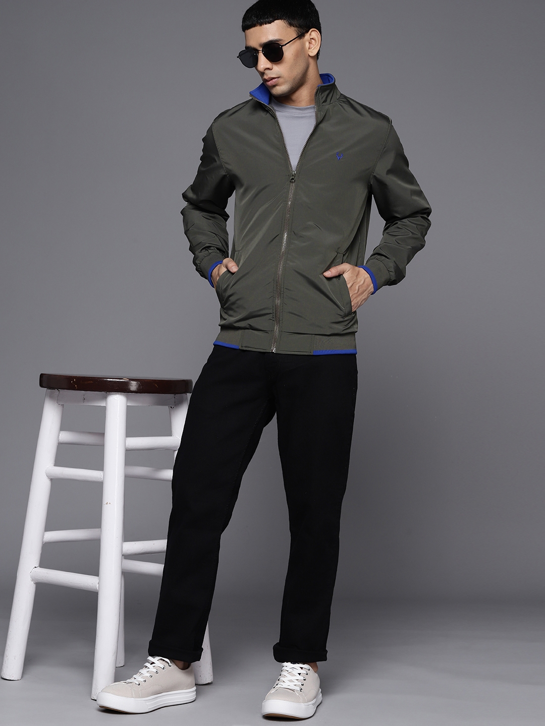 Allen solly full hotsell sleeve solid men's jacket
