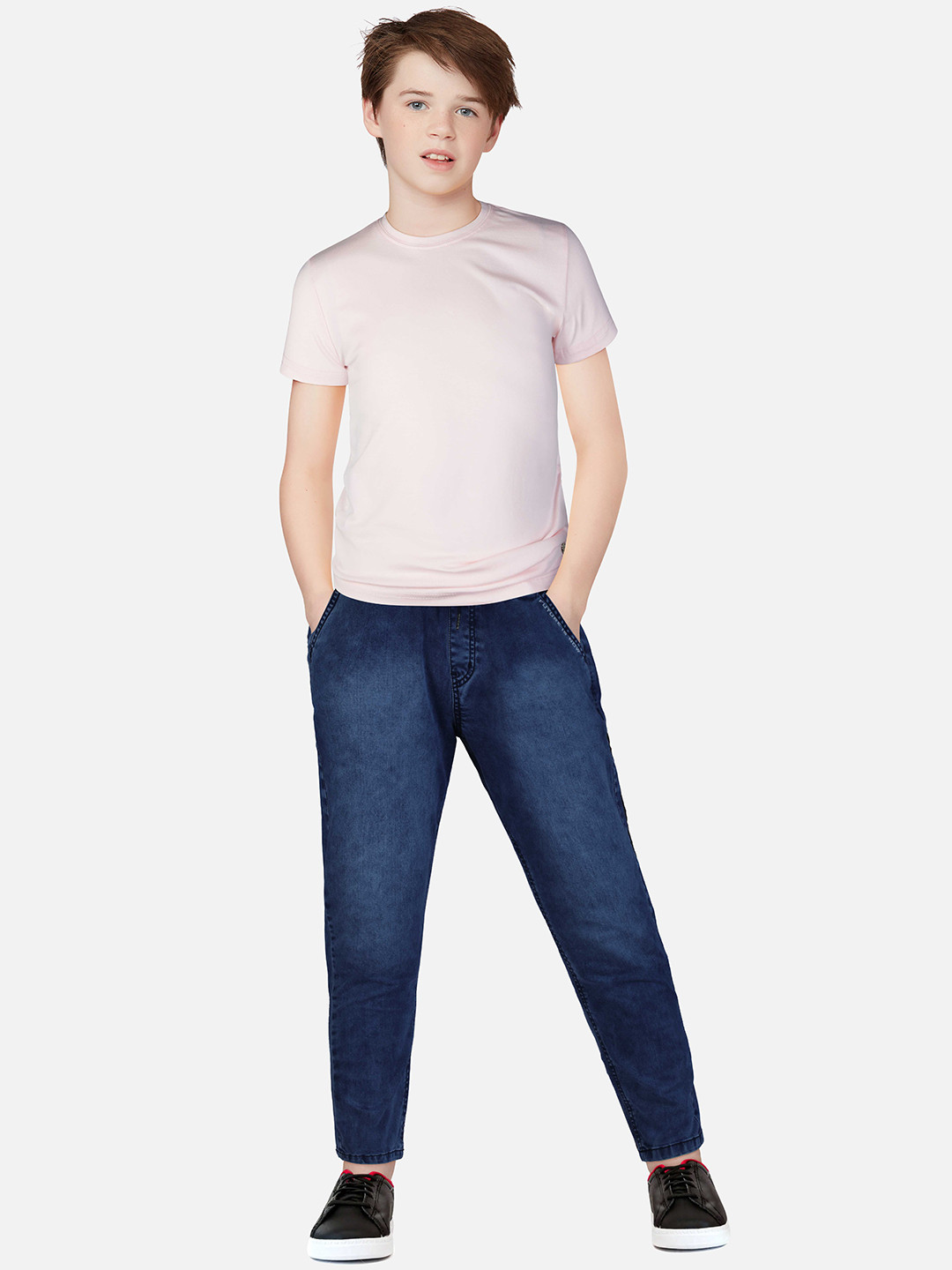 Gini and Jony Boys Navy Blue Light Fade Jeans