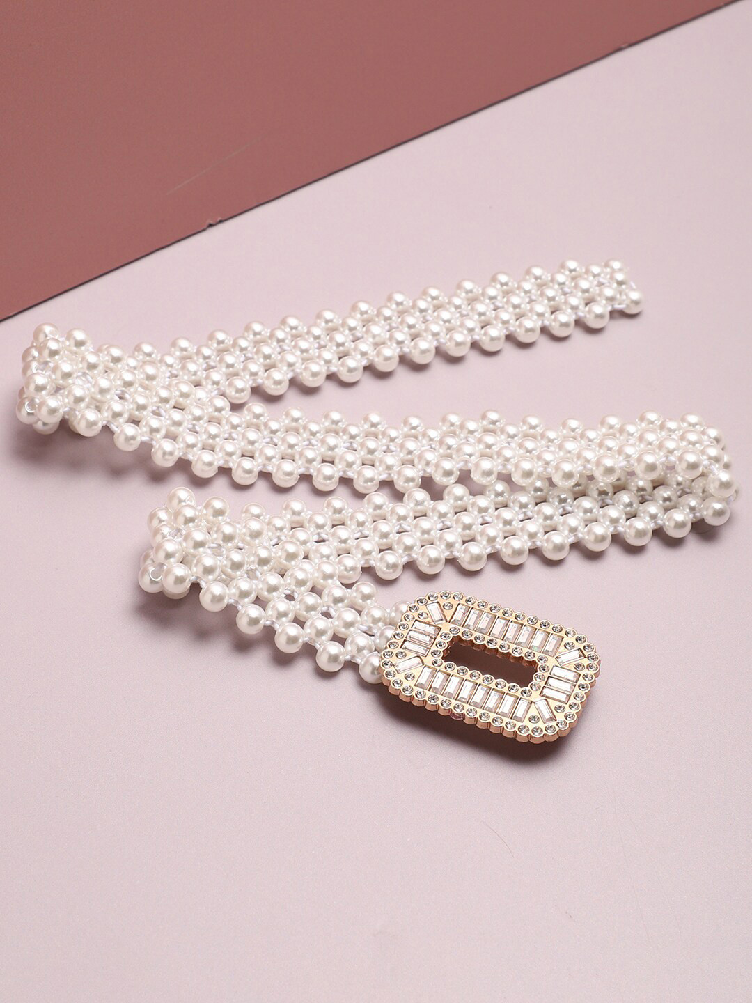 HAUTE SAUCE  Women White Braided Belt