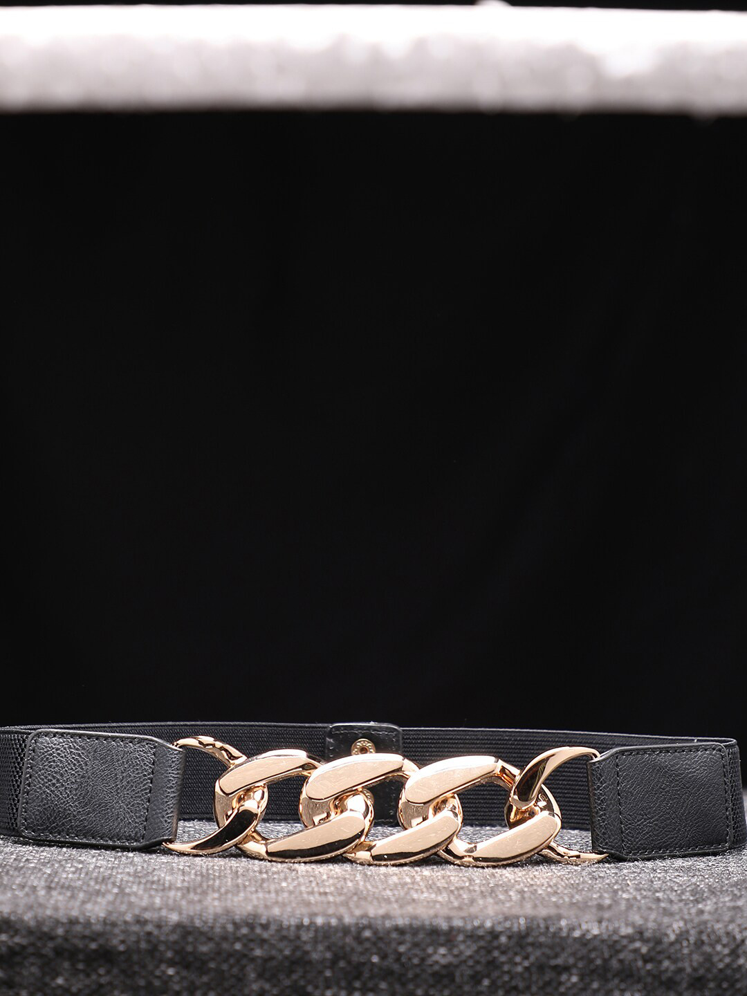 HAUTE SAUCE  Women Black Waist Belt