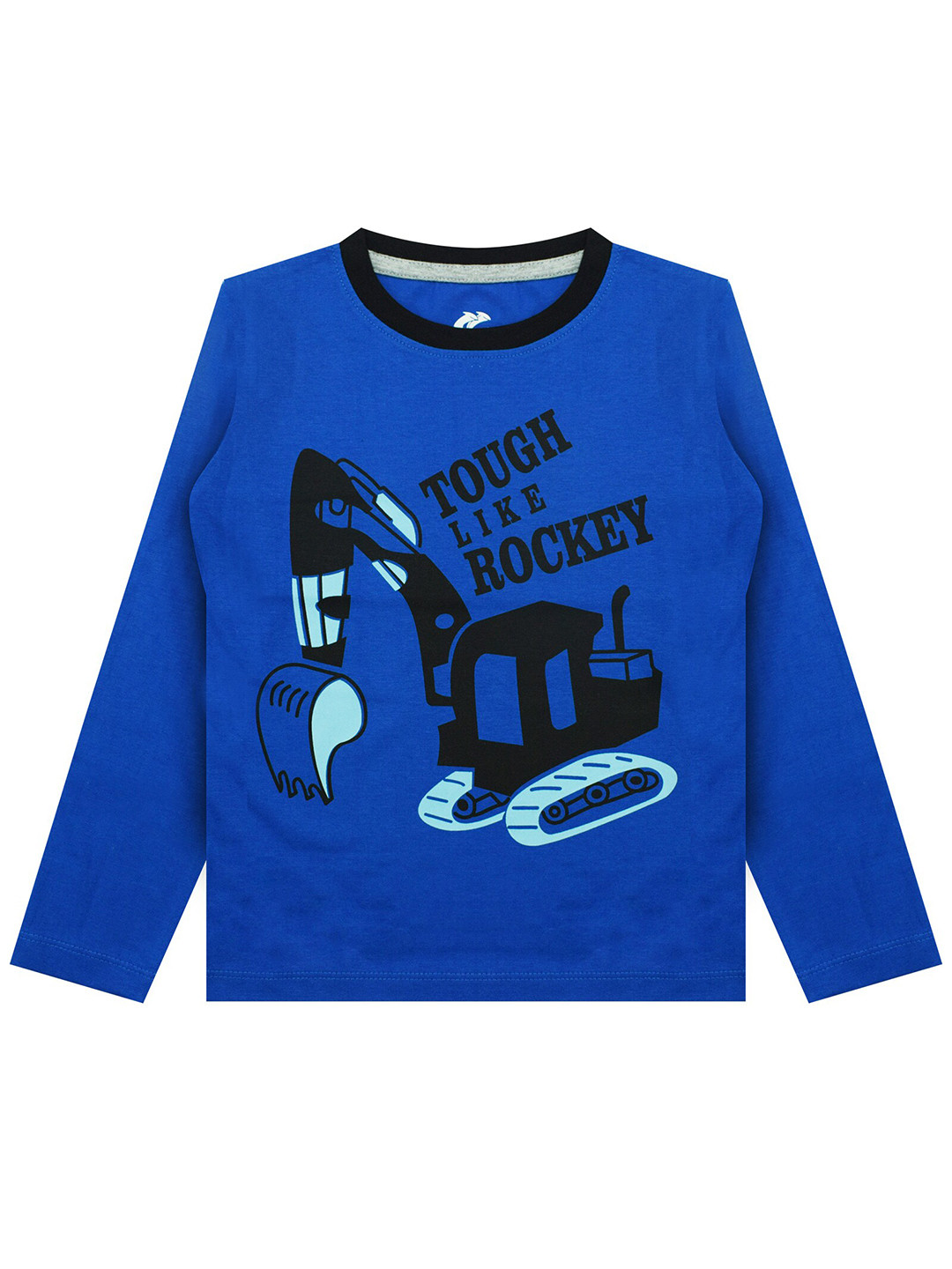 Silver Fang Boys Blue Printed Cotton T-shirt