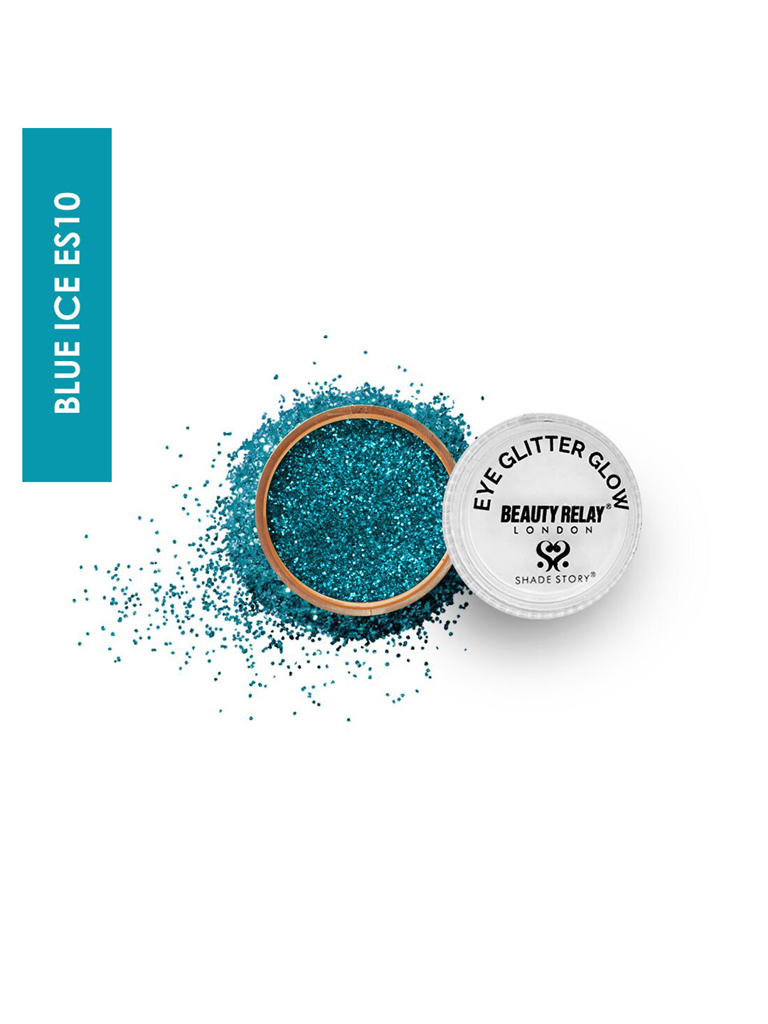 BeautyRelay London Shade Story Eye Glitter Glow Eyeshadow - Blue Ice