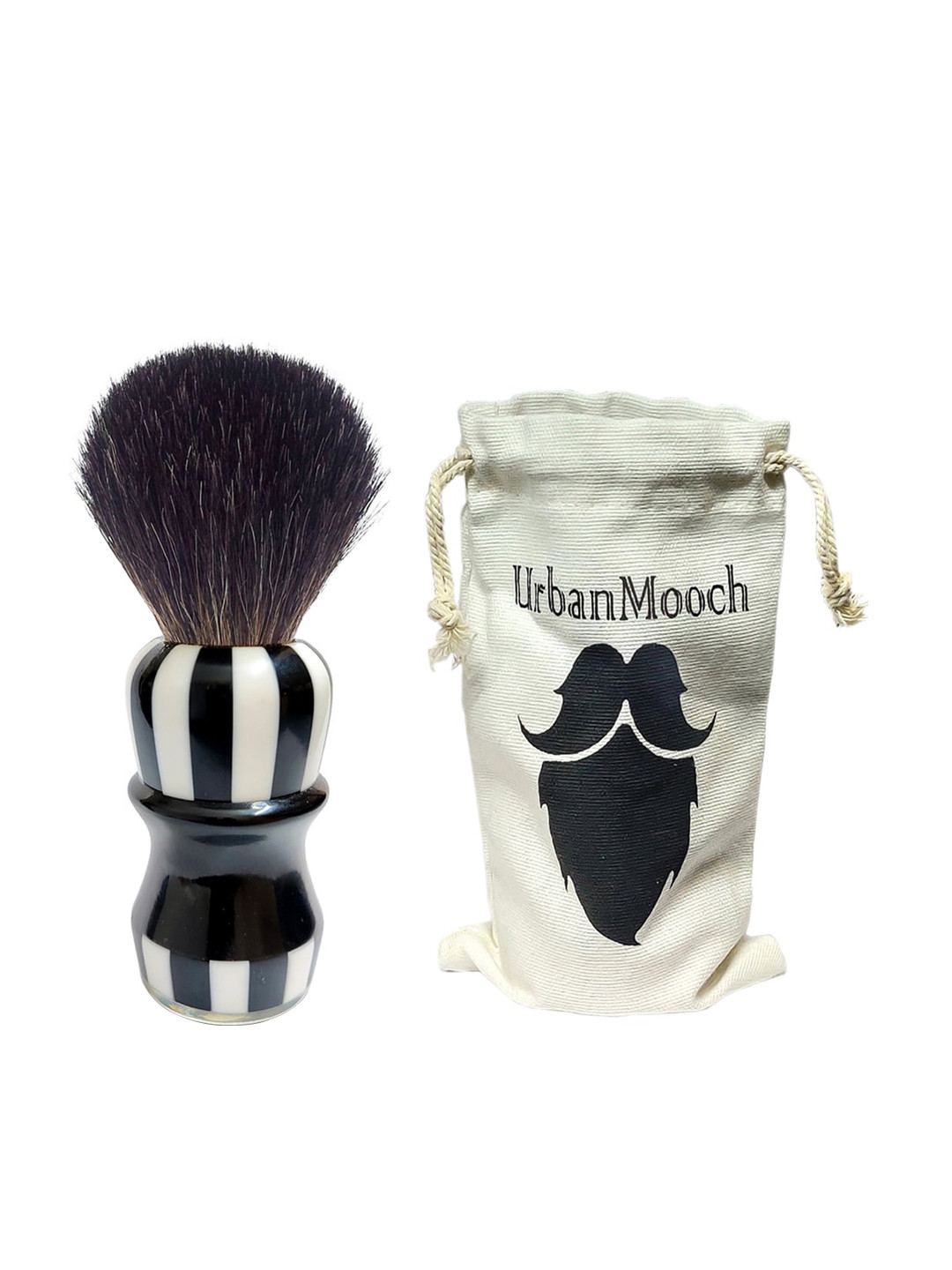 UrbanMooch Men Black Resin Shaving Brush