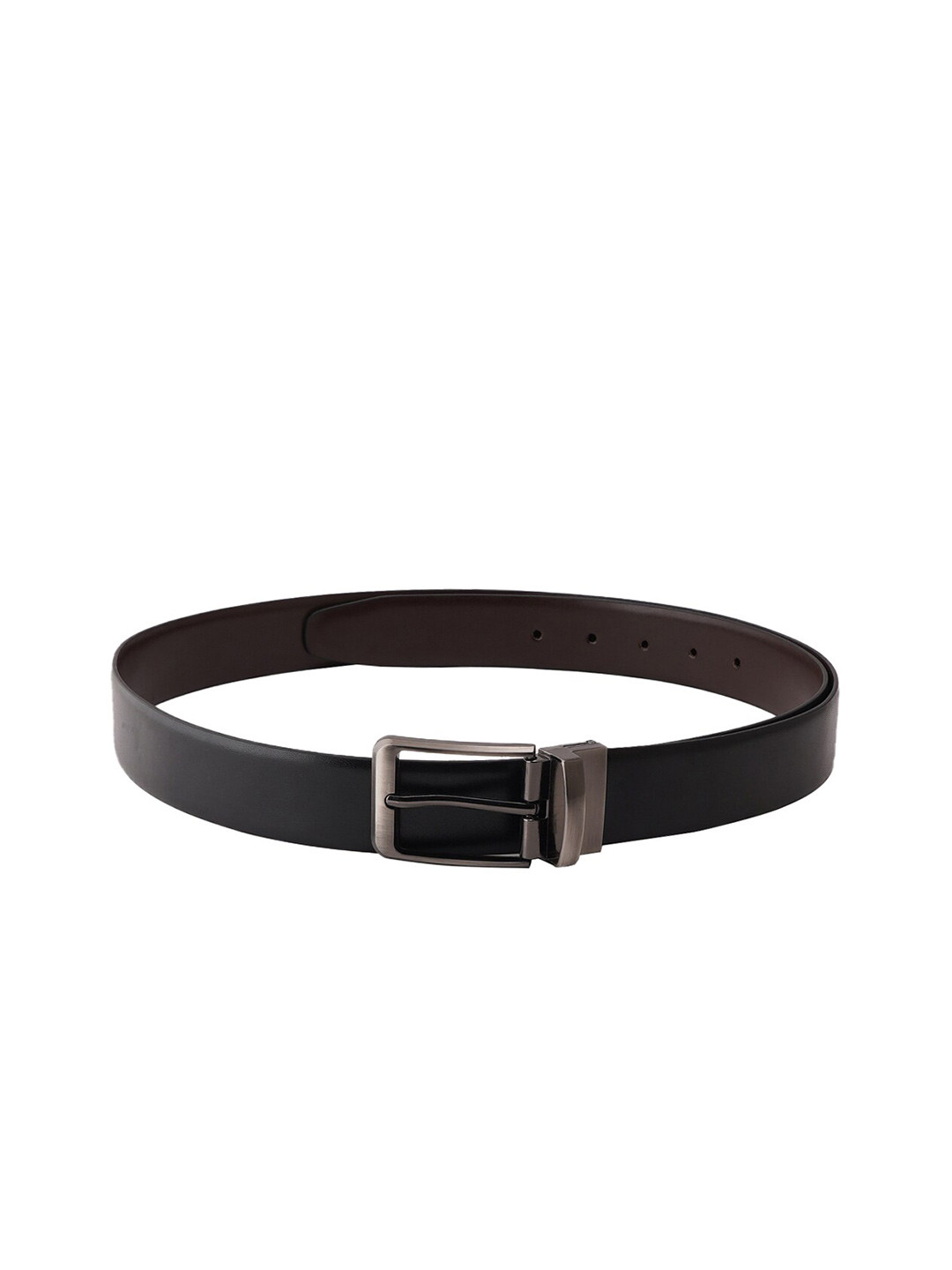 Style Shoes Men Black PU Belt