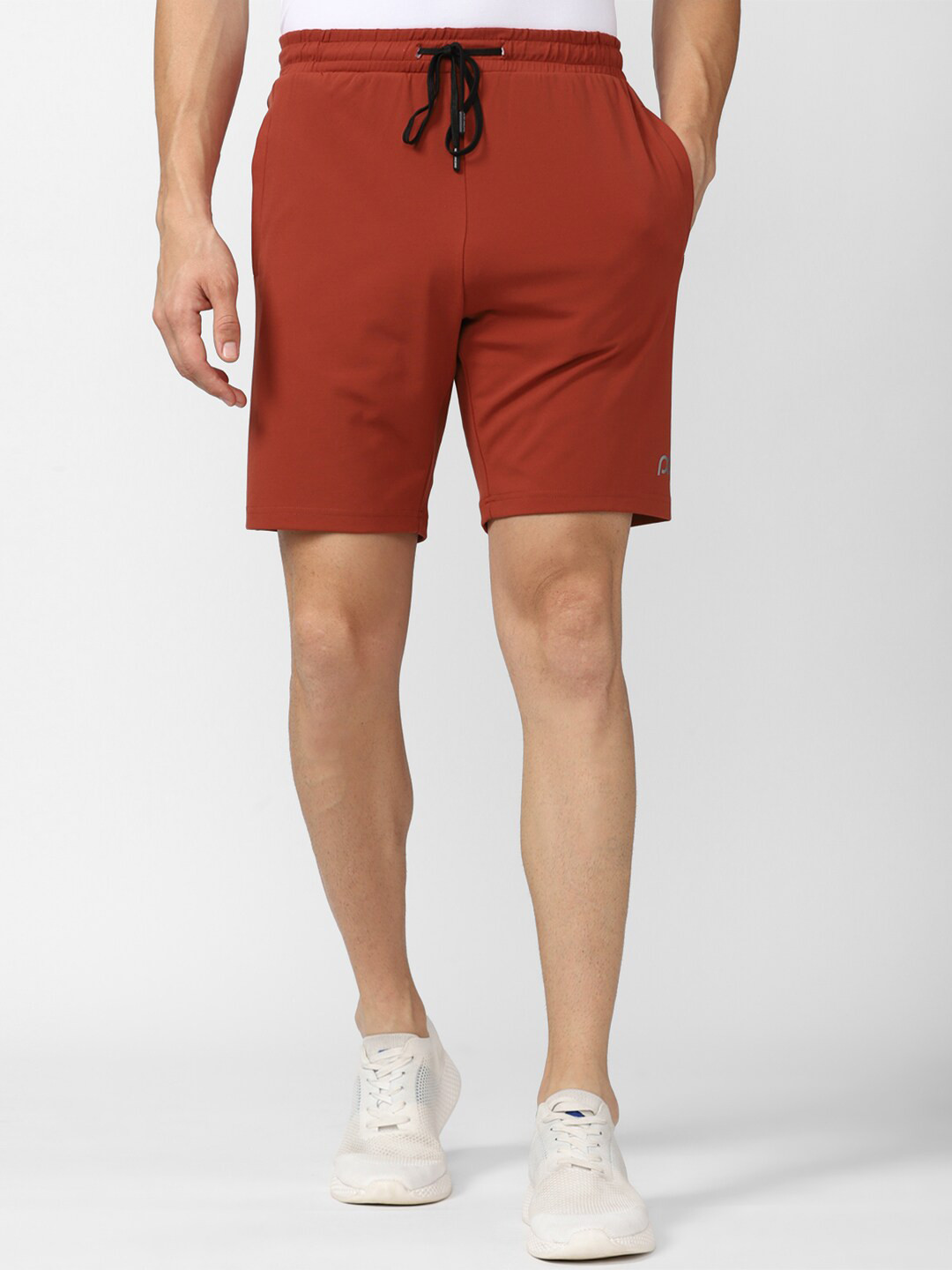 Peter England Casuals Men Red Cotton Sports Shorts