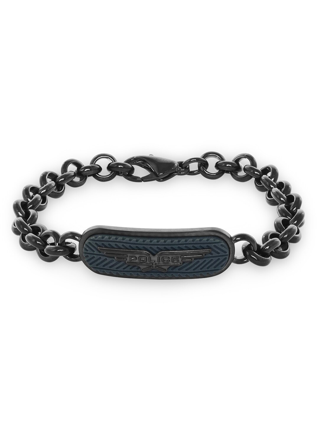 Police Men Black Bangle-Style Bracelet