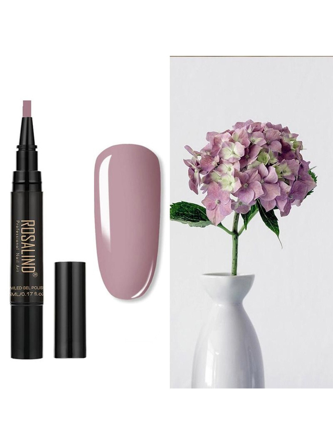 ROSALIND UV LED Light to Cure Gel Pen Nail Polish 5 ml - Shade 42
