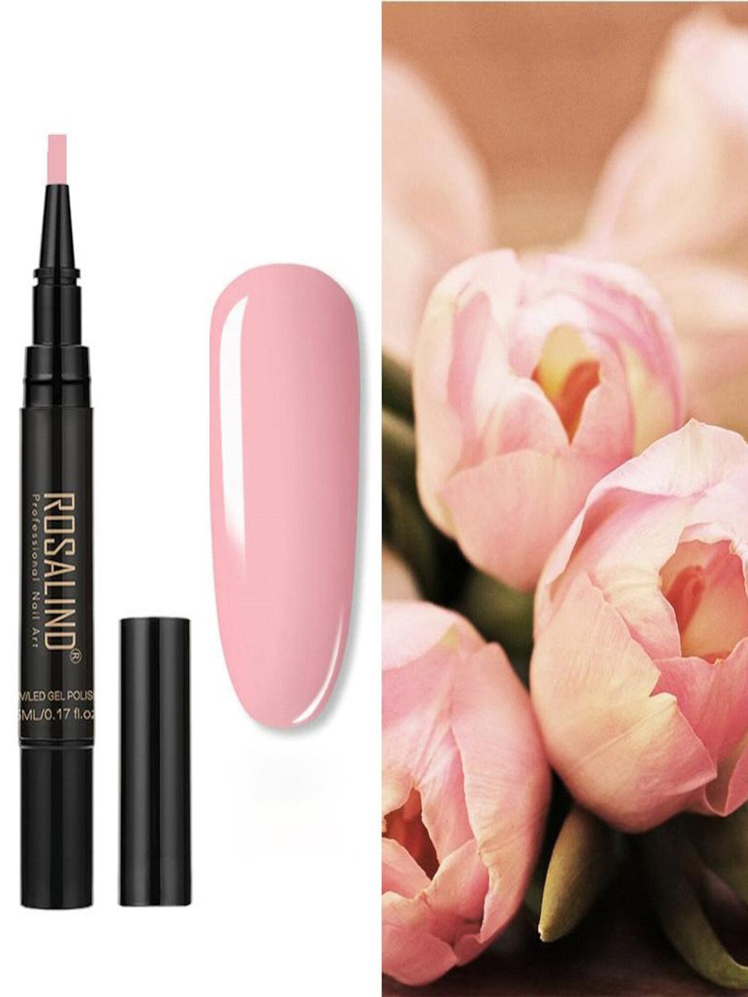 ROSALIND UV LED Light to Cure Gel Pen Nail Polish 5 ml - Shade 40