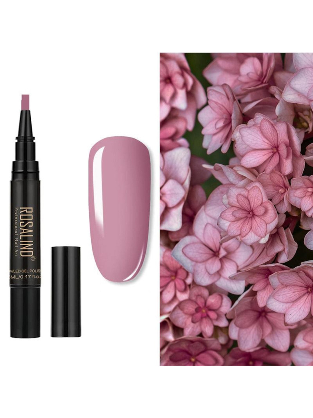 ROSALIND UV LED Light to Cure Gel Pen Nail Polish 5 ml - Shade 33