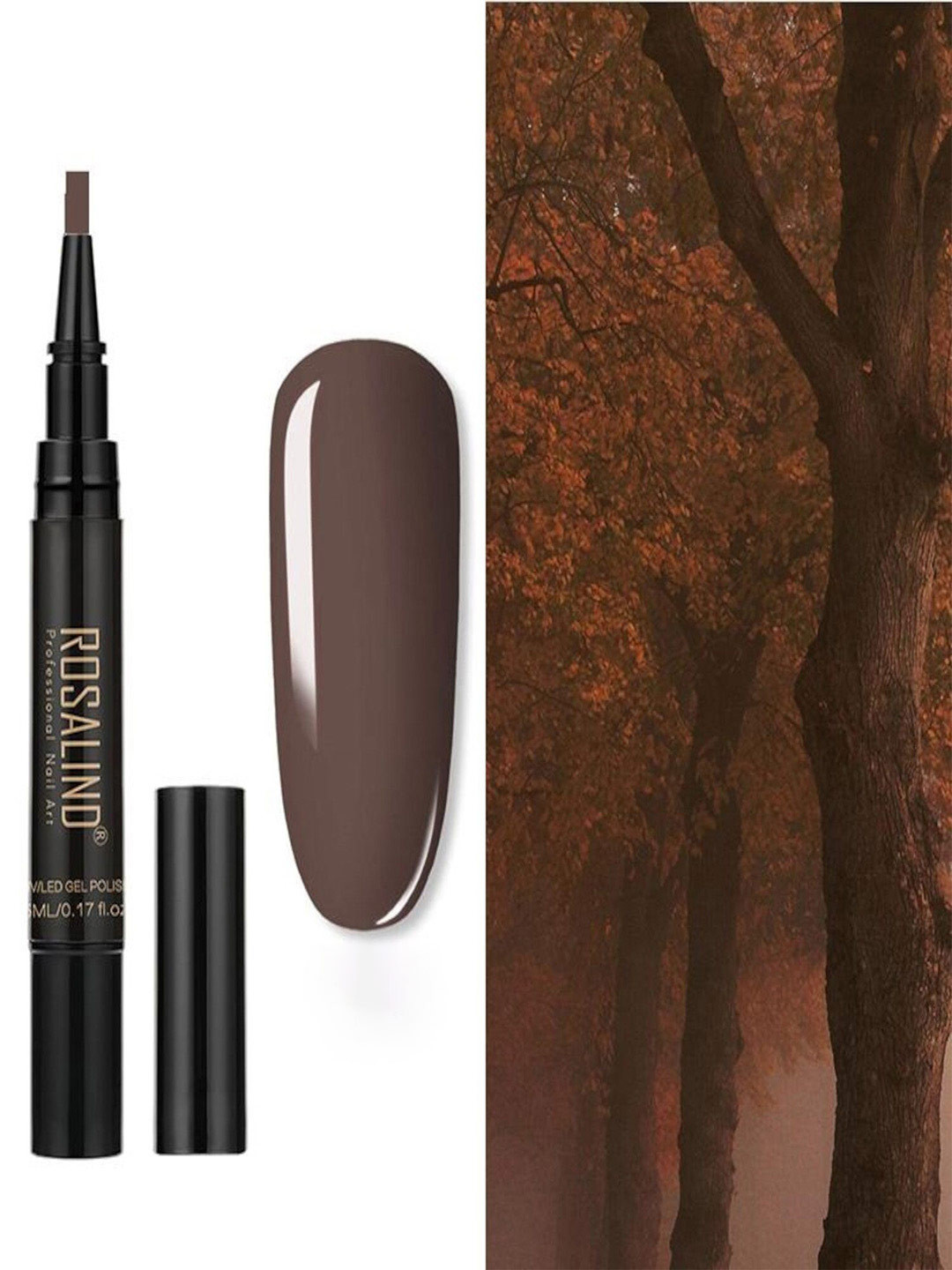 ROSALIND UV LED Light to Cure Gel Pen Nail Polish 5 ml - Shade 27