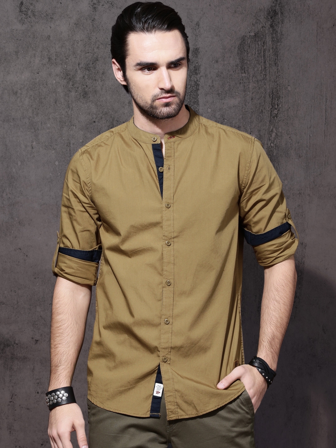 Khaki on sale colour shirt