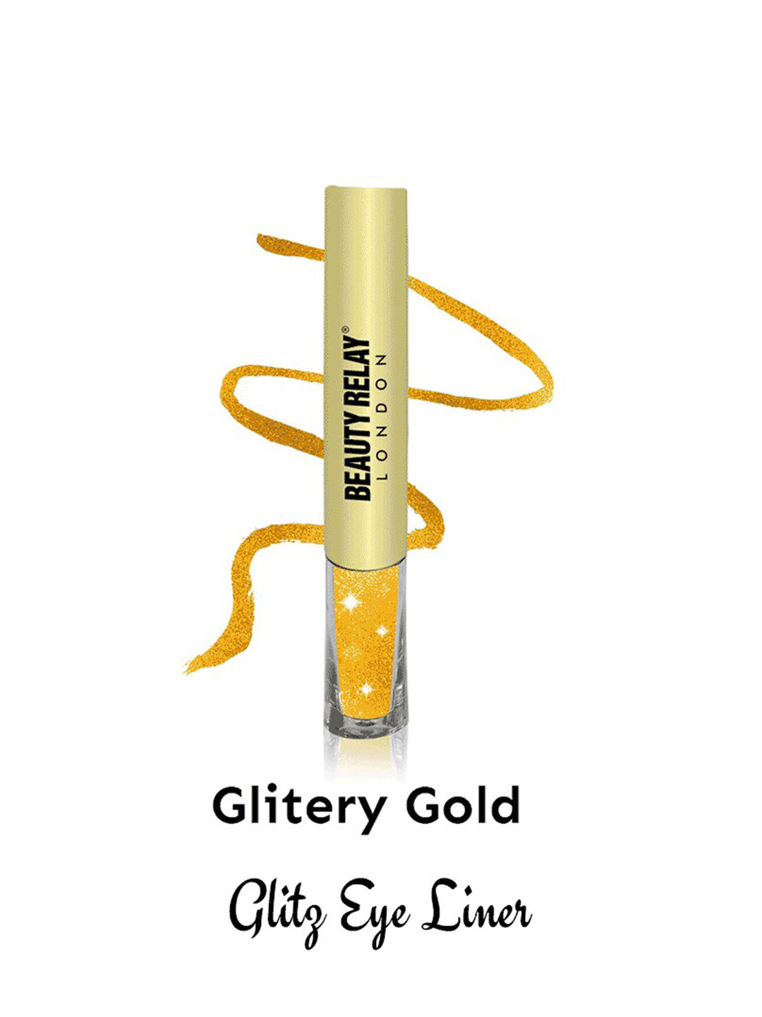 BeautyRelay London Make Your Eyes Twinkle Glitz Eye Liner 2.5ml - Glitery Gold