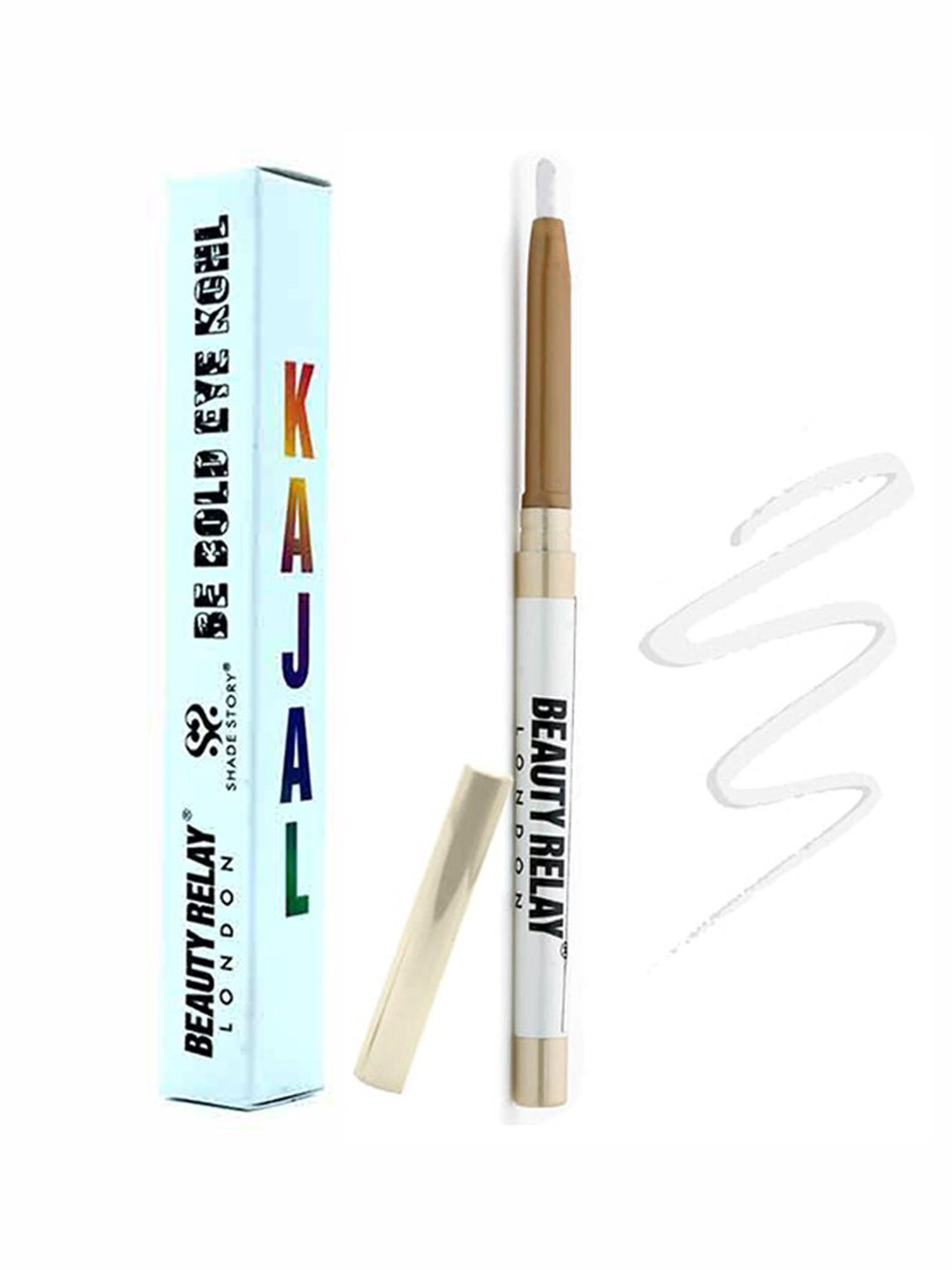 BeautyRelay London Be Bold Eye Kohl Kajal Pencil - Snow White