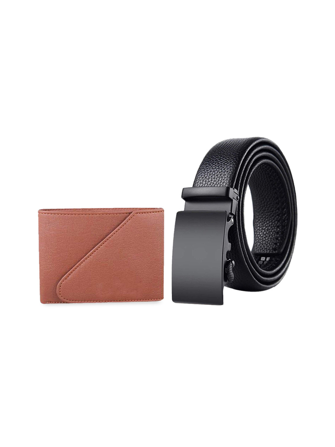 Kastner Men Brown & Black Solid Accessory Gift Set