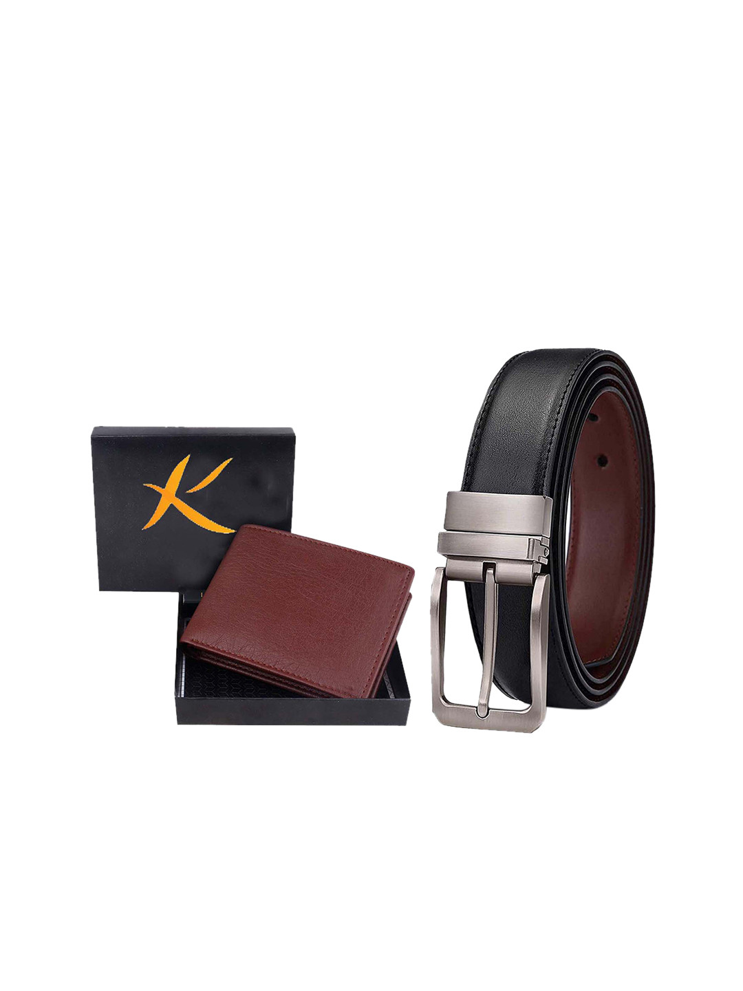 Kastner Men Black & Brown Accessory Gift Set
