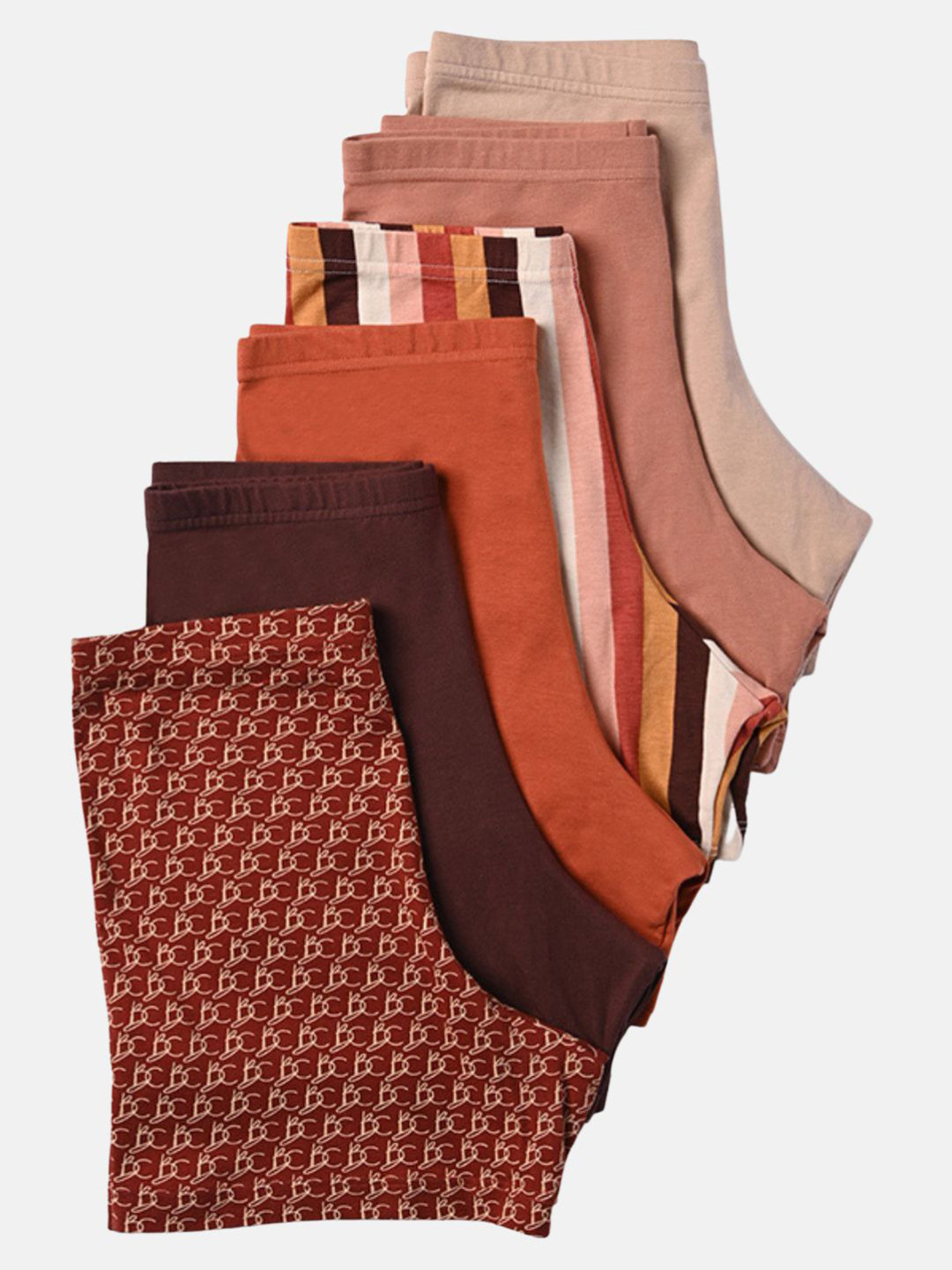 Butt-Chique Women Assorted Pack of 6 Boy Shorts Briefs