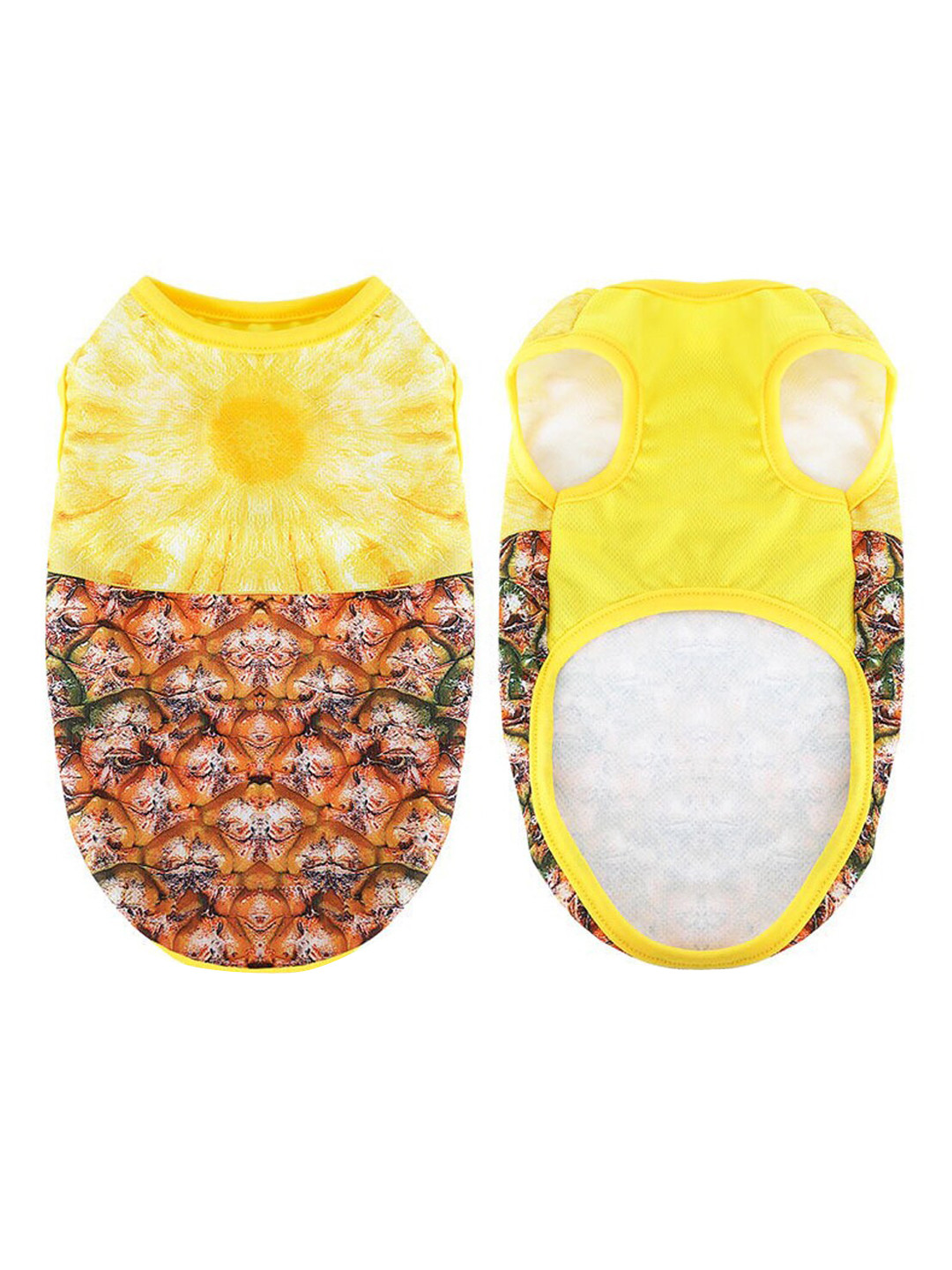 PAWCHIE  Yellow Printed Dog T-shirts