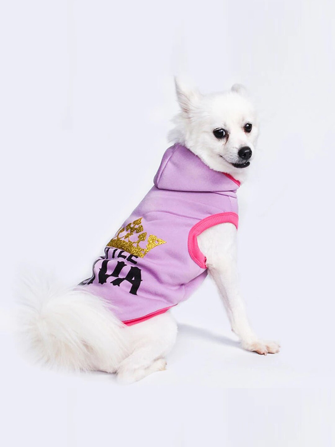 PAWCHIE Purple & Pink Printed Dog T-Shirt