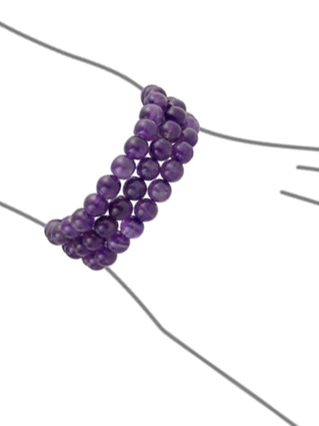 Young & Forever Unisex Set Of 3 Purple Amethyst Bracelet