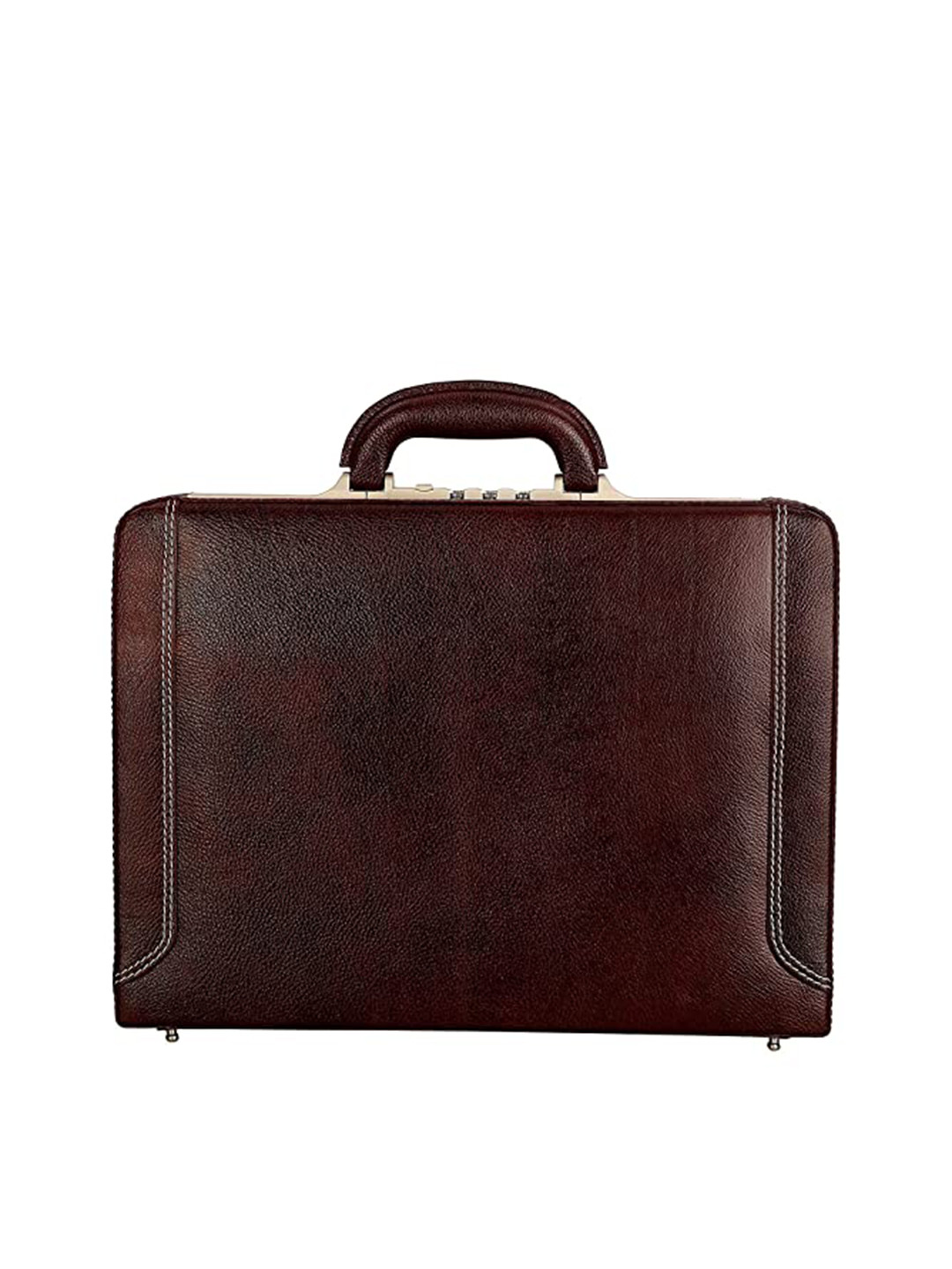 RICHSIGN Unisex Brown Leather Laptop Sleeve