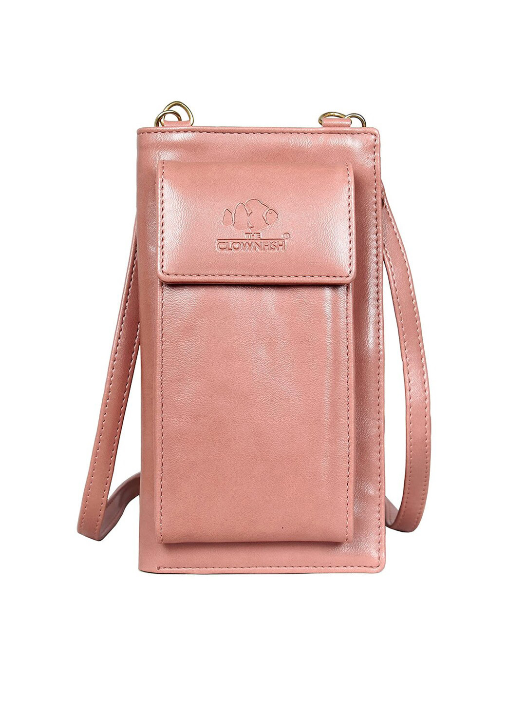 THE CLOWNFISH Adora Women Peach-Coloured Two Fold Wallet