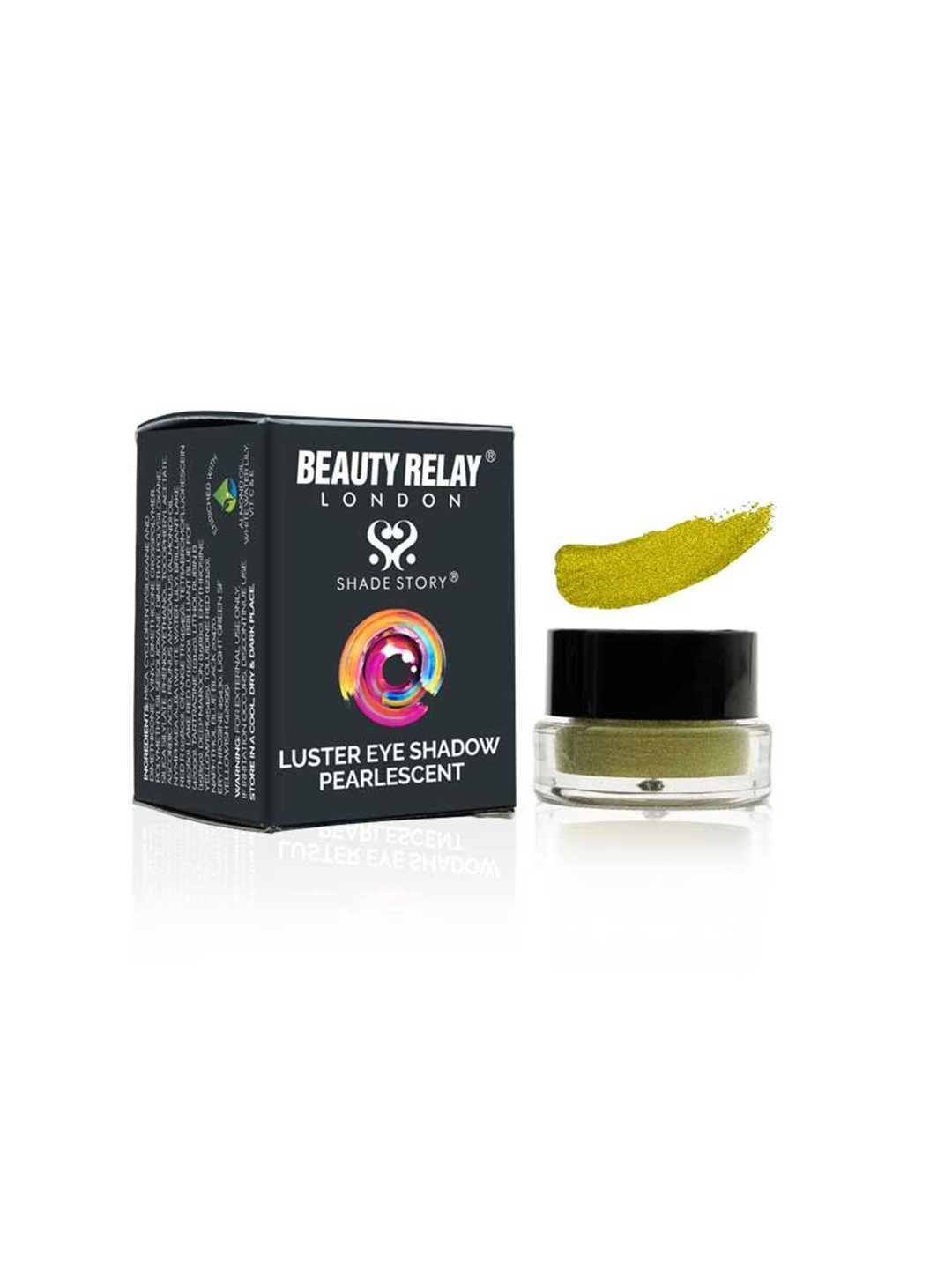 BeautyRelay London Shade Story Luster Pearlescent Sparkle Smooth & Silky Eye Shadow - EverGreen